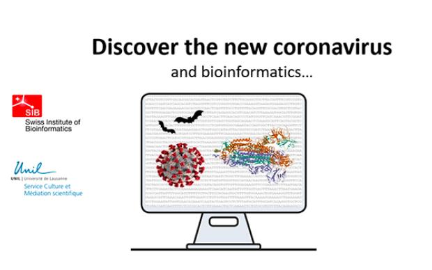 a vector illustration of corona virus in desktop