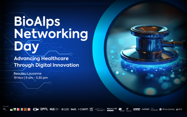 a illustration for the BioAlps Networking Day 2026