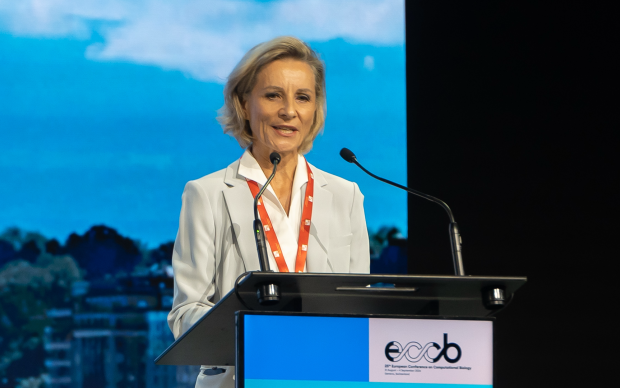 Photo of Simone de Montmollin speaking at ECCB 2026