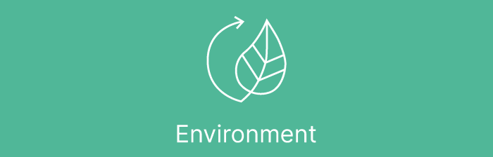 Environment title and pictogram