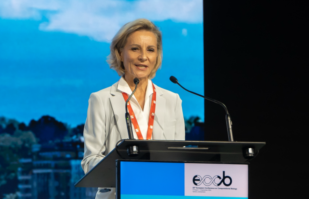 Photo of Simone de Montmollin speaking at ECCB 2026