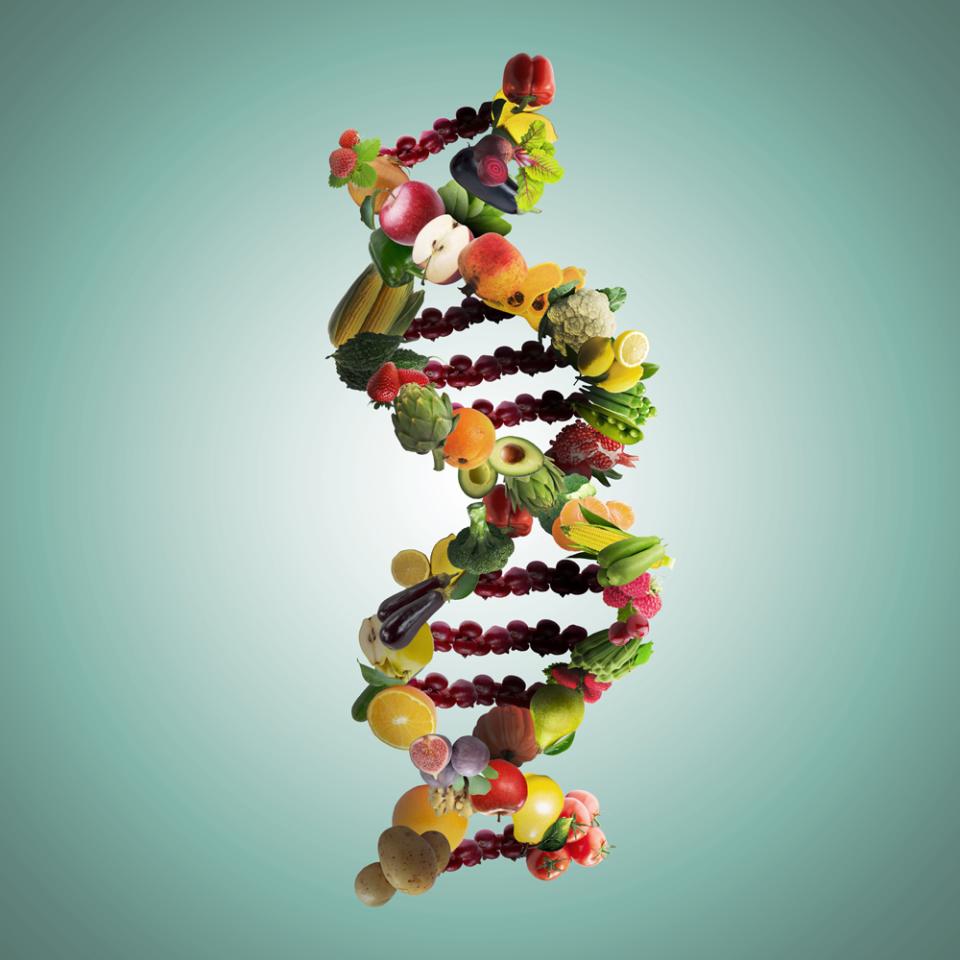 DNA chain made with food